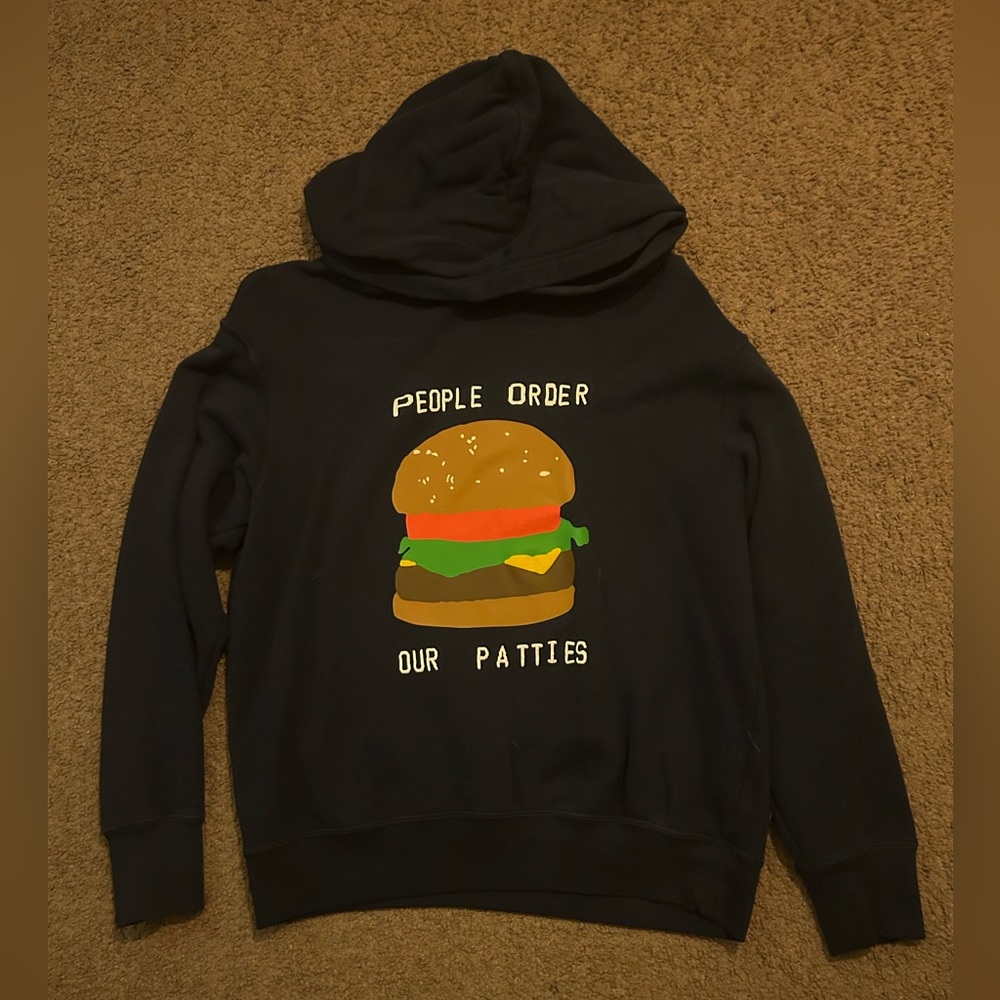 Uniqlo Navy Blue Spongebob Hoodie